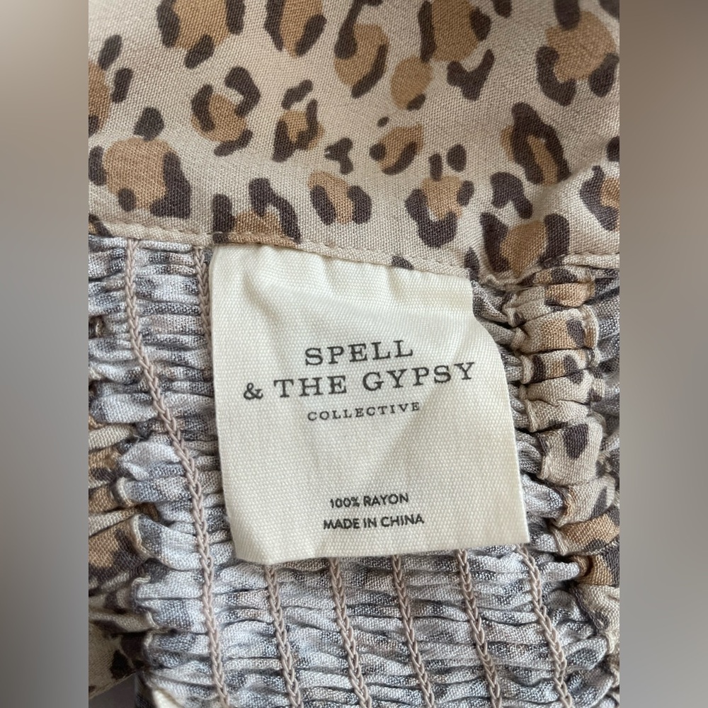 Spell & The Gypsy Collective Frankie Cheetah Crop Top - Picture 10 of 11